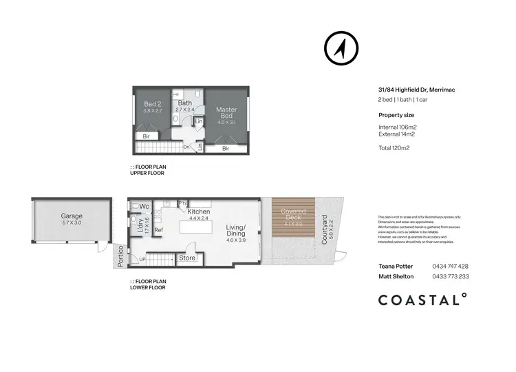 Floorplan of Homely townhouse listing, 31/84 Highfield Drive, Merrimac QLD 4226