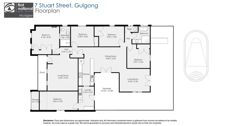 Floorplan of Homely house listing, 7 Stuart Street, Gulgong NSW 2852