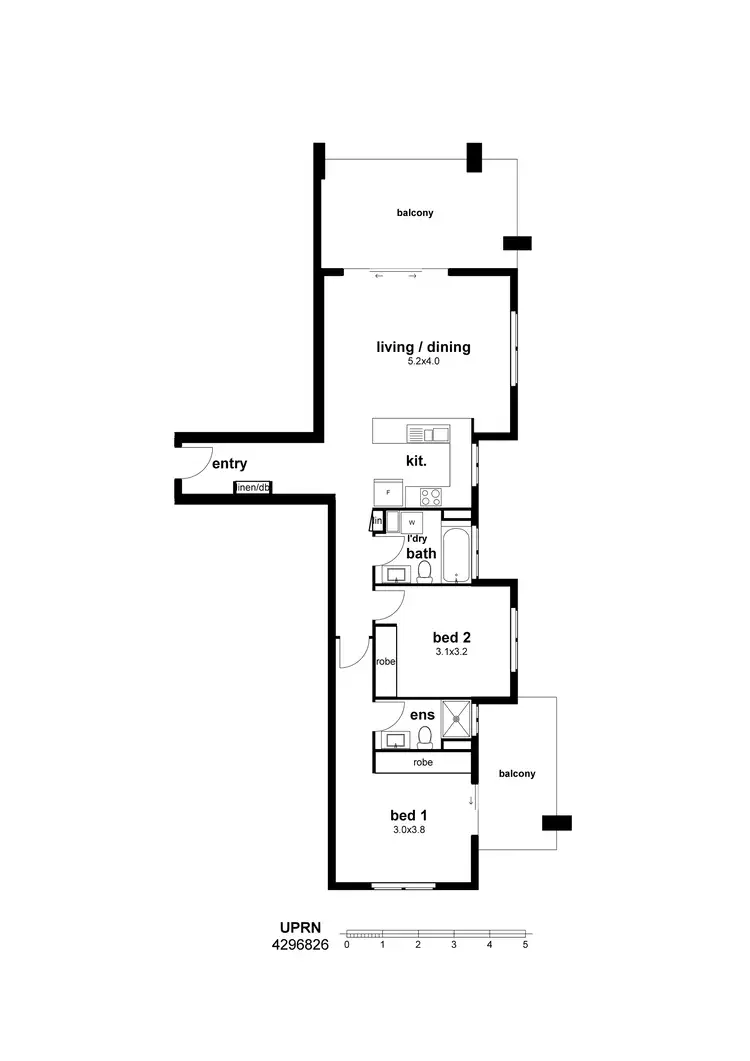 Floorplan of Homely unit listing, Address available on request