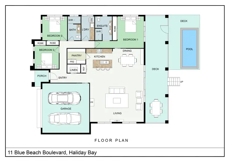 Floorplan of Homely house listing, 11 Blue Beach Boulevard, Haliday Bay QLD 4740
