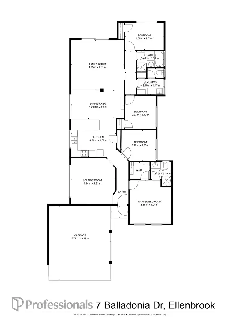 Floorplan of Homely house listing, 7 Balladonia Drive, Ellenbrook WA 6069