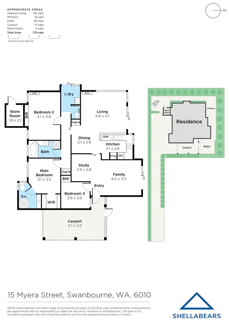 Floorplan of Homely house listing, 15 Myera Street, Swanbourne WA 6010