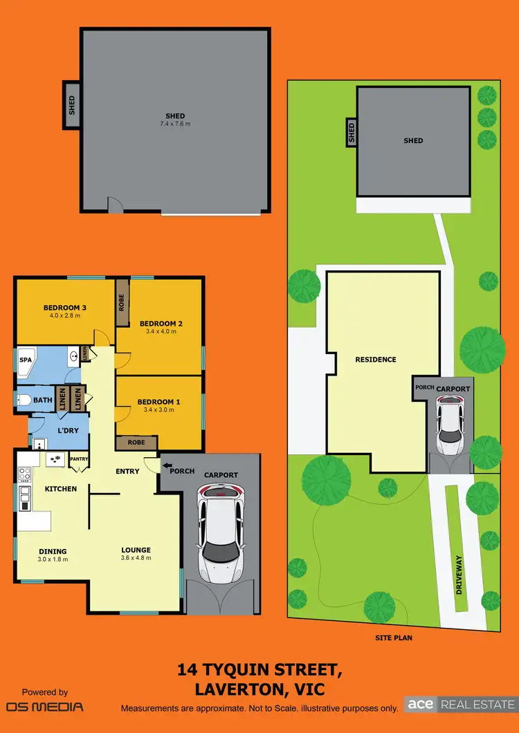 Floorplan of Homely house listing, 14 Tyquin Street, Laverton VIC 3028