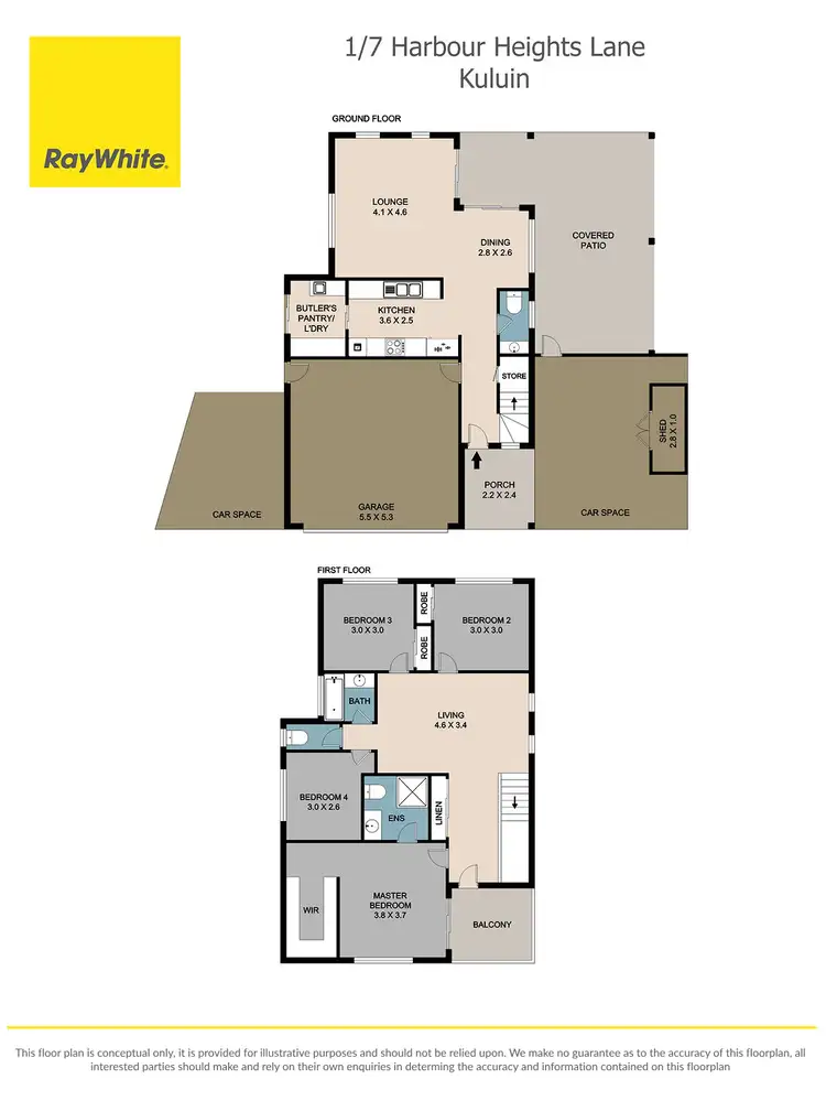 Floorplan of Homely house listing, 1/7 Harbour Heights Lane, Kuluin QLD 4558