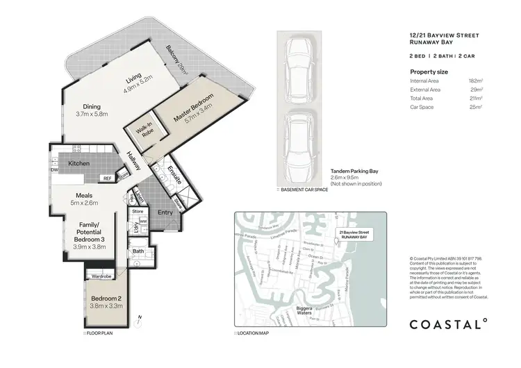 Floorplan of Homely unit listing, 12/21 Bayview Street, Runaway Bay QLD 4216