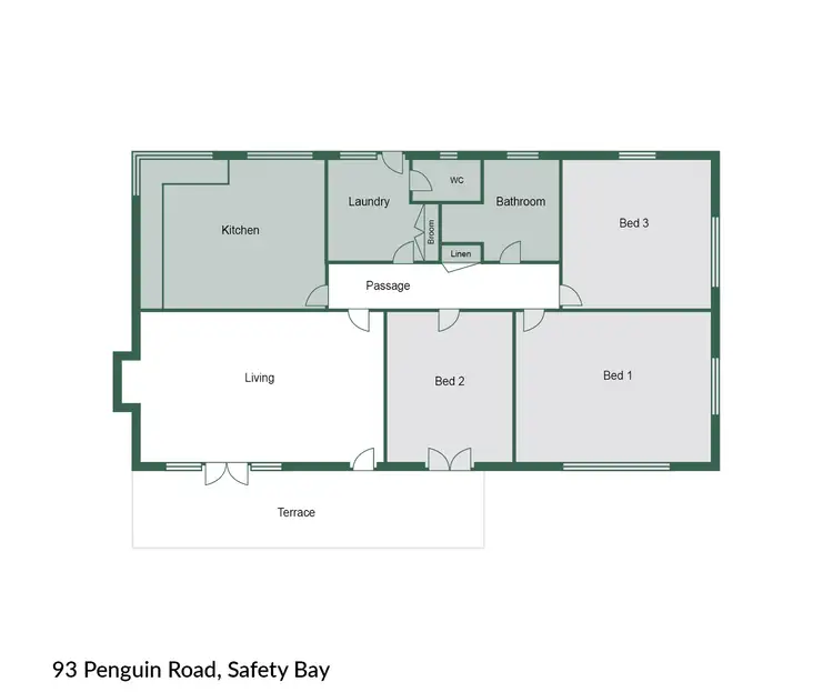 Floorplan of Homely house listing, 93 Penguin Road, Safety Bay WA 6169