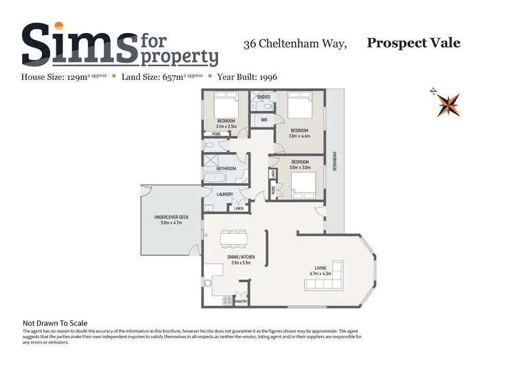 Floorplan of Homely house listing, 36 Cheltenham Way, Prospect Vale TAS 7250