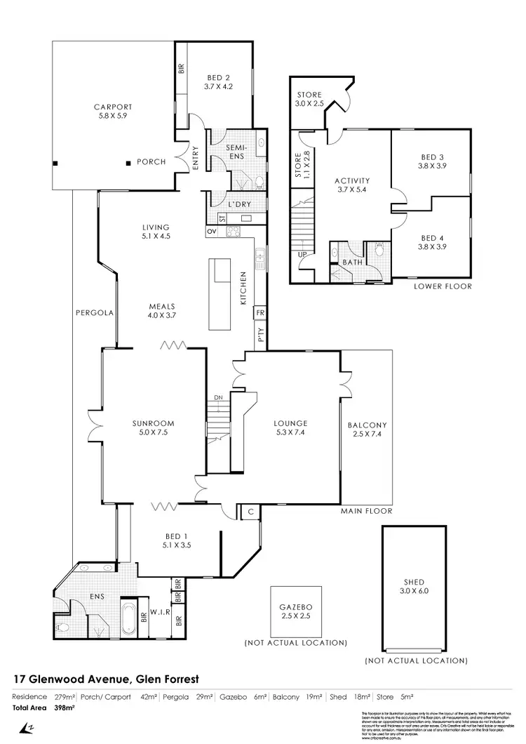 Floorplan of Homely house listing, 17 Glenwood Avenue, Glen Forrest WA 6071