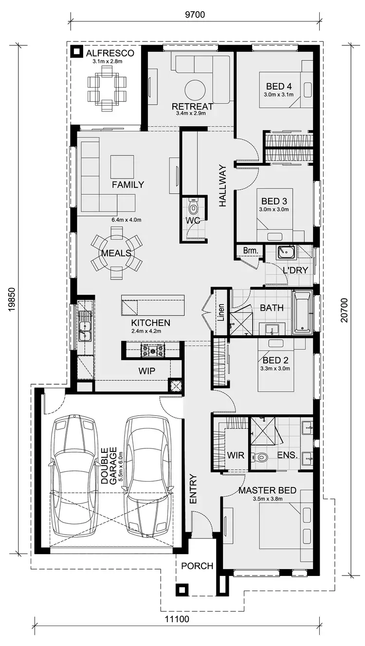 Floorplan of Homely house listing, LOT 228 Rosalia Estate, Gisborne VIC 3437