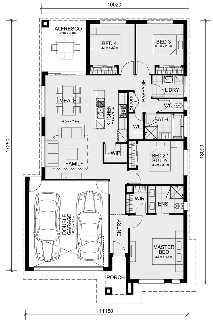 Floorplan of Homely house listing, LOT 241 MONTANE WAY (TURN KEY), Deanside VIC 3336