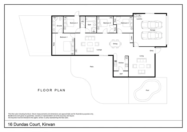 Floorplan of Homely house listing, 16 Dundas Court, Kirwan QLD 4817