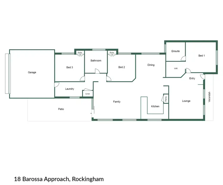 Floorplan of Homely house listing, 18 Barossa Approach, Rockingham WA 6168