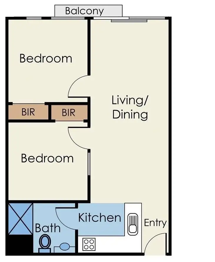 Floorplan of Homely apartment listing, 2113/39 Lonsdale St, Melbourne VIC 3000
