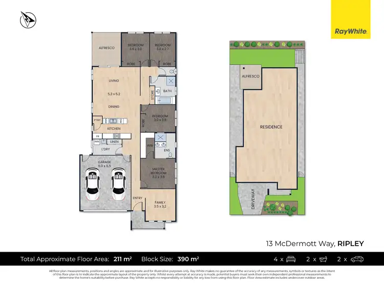 Floorplan of Homely house listing, 13 McDermott Way, Ripley QLD 4306
