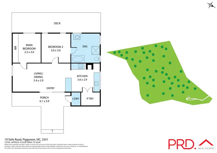 Floorplan of Homely land listing, 19 Sells Road, Piggoreet VIC 3351