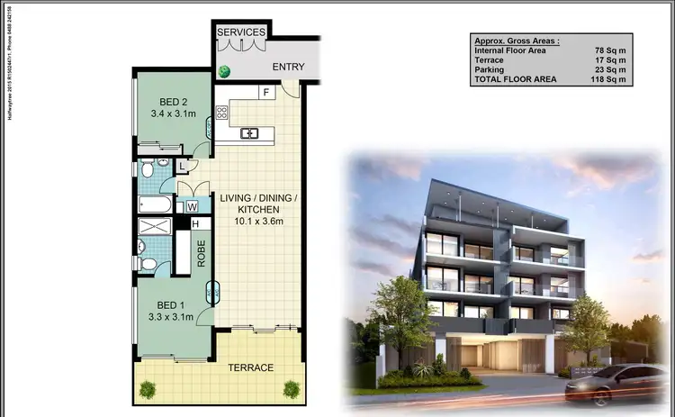 Floorplan of Homely unit listing, 103/564 Sherwood Road, Sherwood QLD 4075