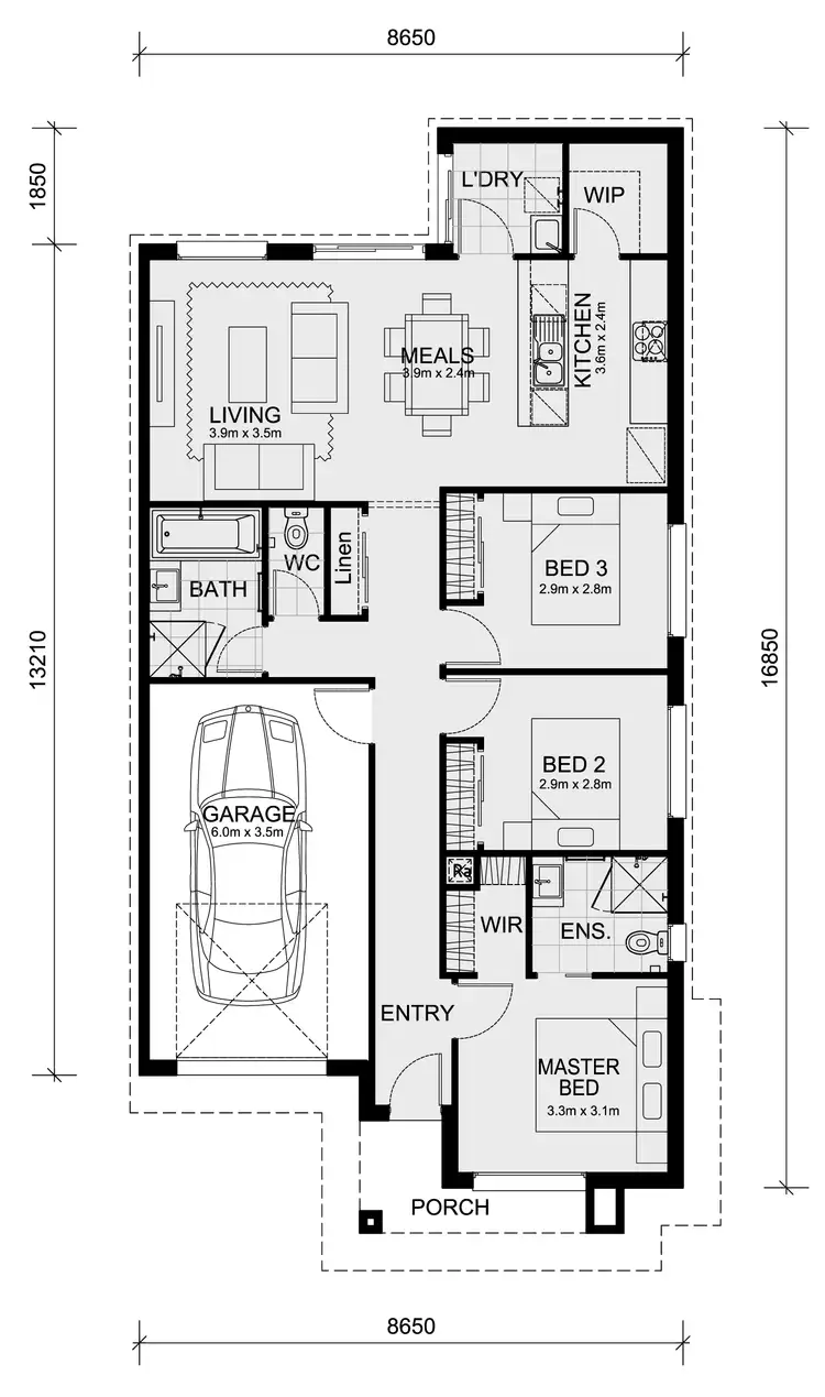 Floorplan of Homely house listing, LOT 410 CANDALIDES CIRCUIT, Deanside VIC 3336
