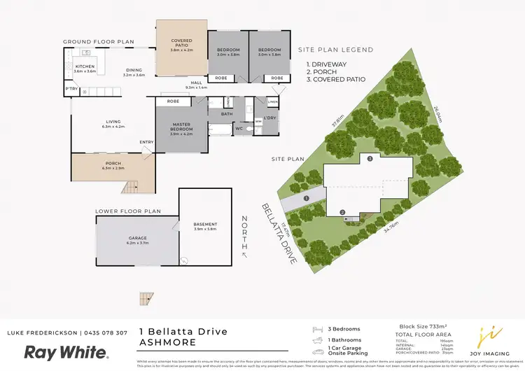 Floorplan of Homely house listing, 1 Bellatta Drive, Ashmore QLD 4214