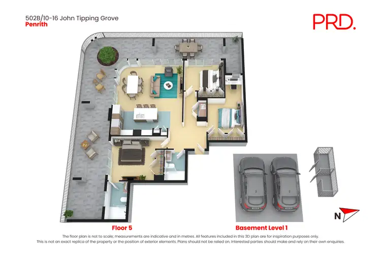 Floorplan of Homely apartment listing, 502/10B John Tipping Grove, Penrith NSW 2750
