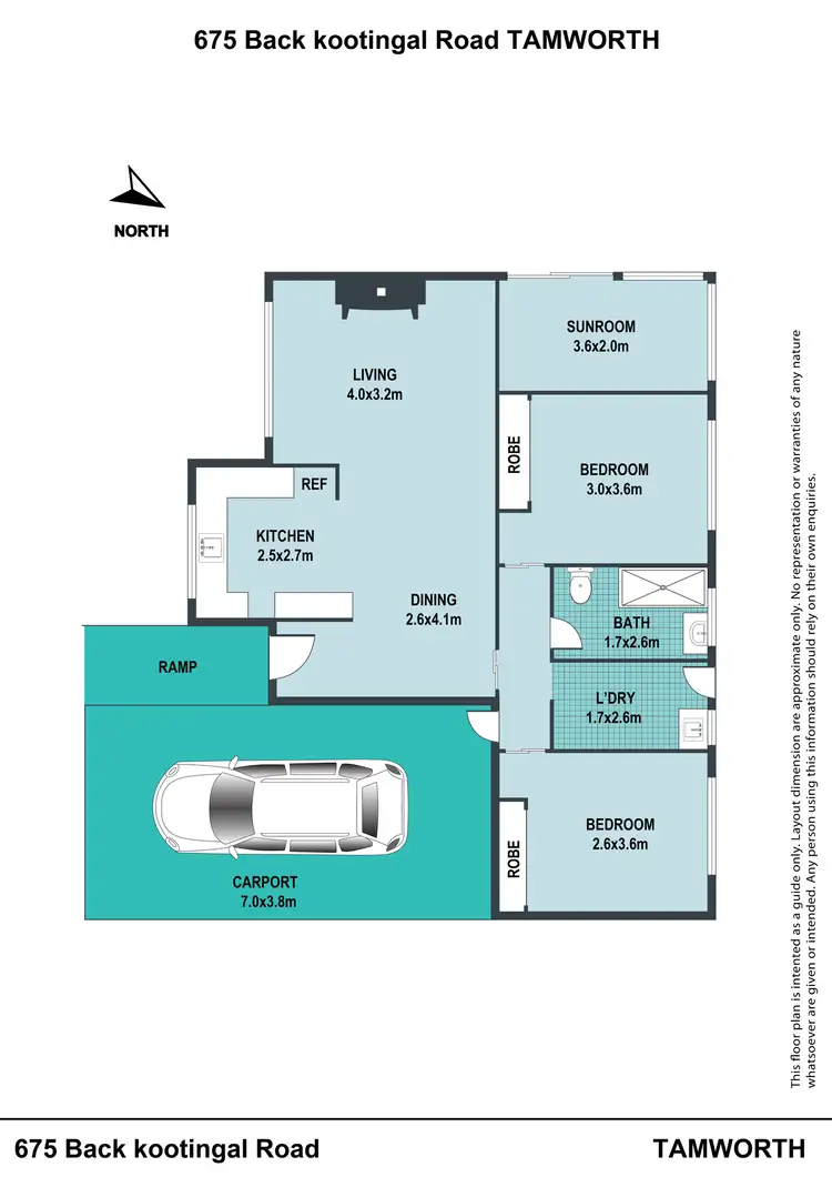 Floorplan of Homely house listing, 675 Back Kootingal Road, Kootingal NSW 2352