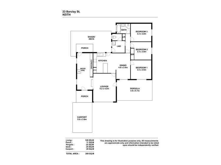Floorplan of Homely house listing, 23-25 Barclay Street, Keith SA 5267