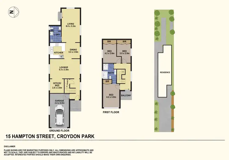 Floorplan of Homely house listing, 15 Hampton Street, Croydon Park NSW 2133
