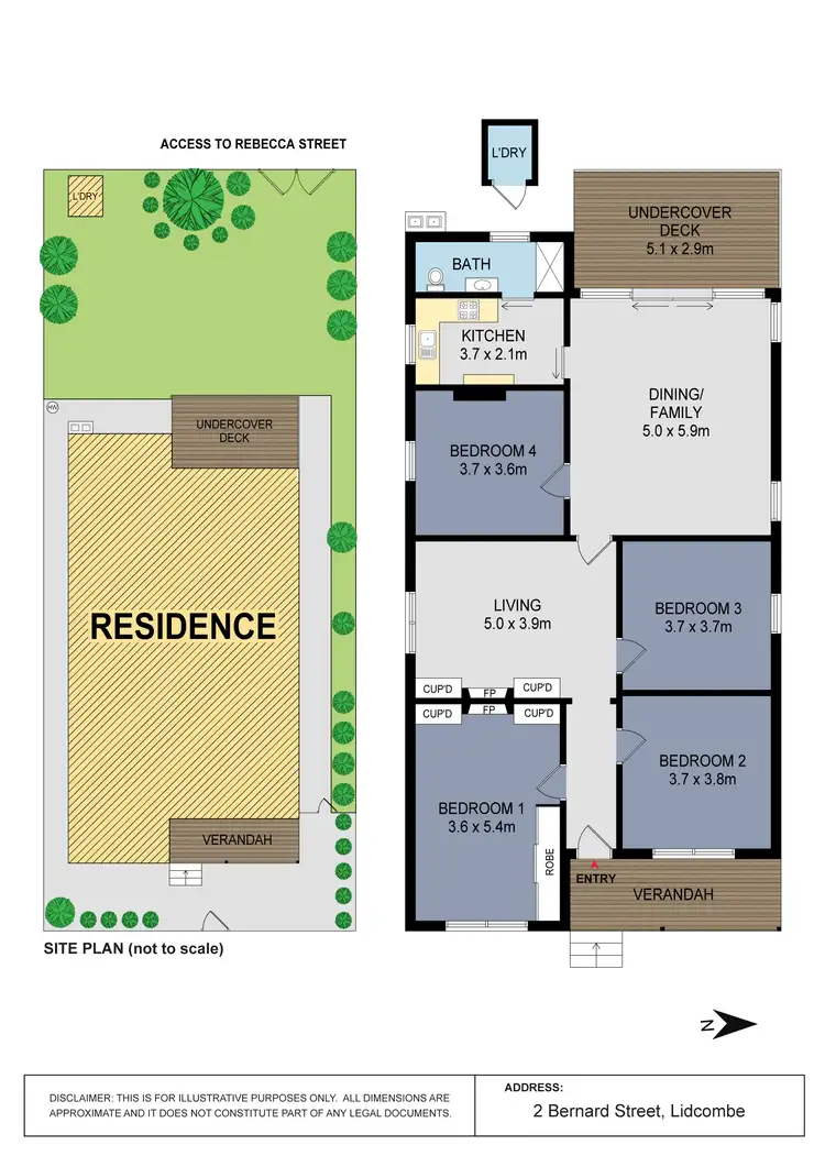 Floorplan of Homely house listing, 2 Bernard Street, Lidcombe NSW 2141