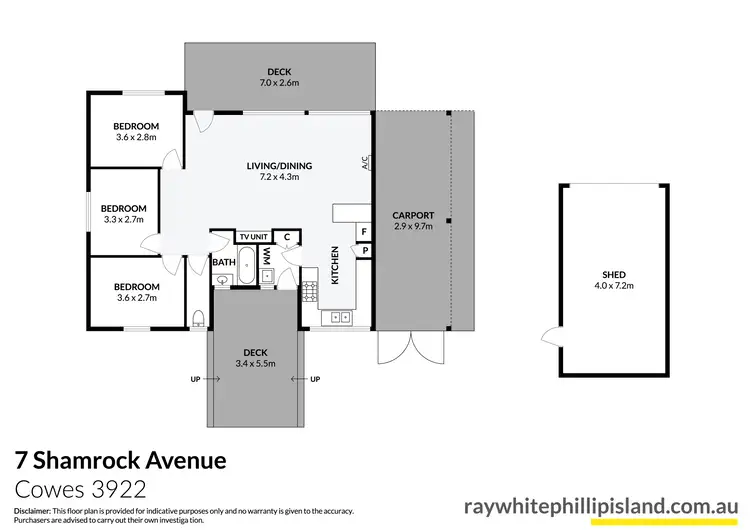 Floorplan of Homely house listing, 7 Shamrock Avenue, Cowes VIC 3922