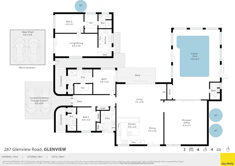 Floorplan of Homely house listing, 287 Glenview Road, Glenview QLD 4553