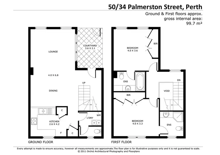 Floorplan of Homely townhouse listing, 50/34 Palmerston Street, Perth WA 6000