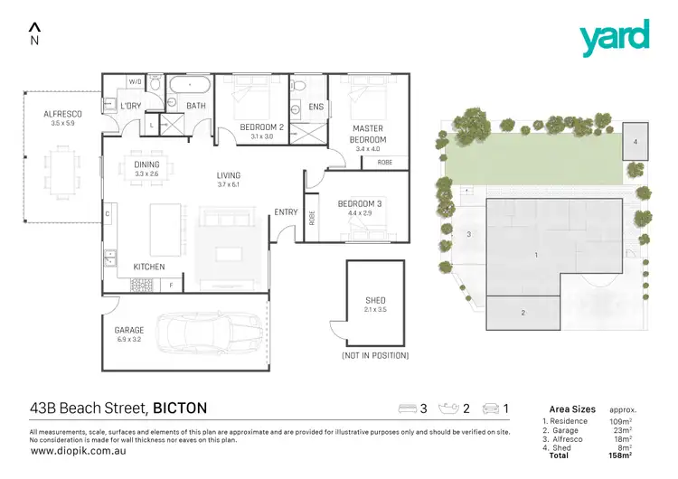 Floorplan of Homely house listing, 43B Beach Street, Bicton WA 6157