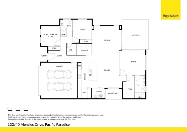 Floorplan of Homely house listing, 132/40 Menzies Drive, Pacific Paradise QLD 4564