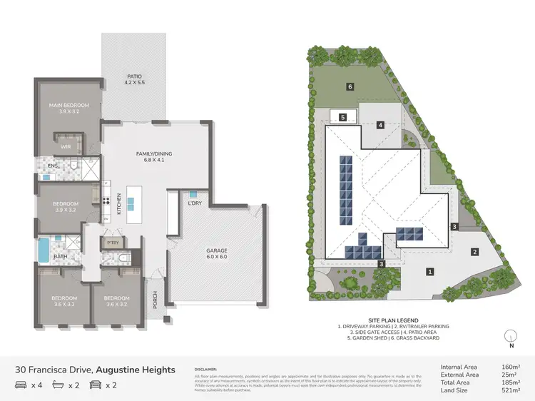 Floorplan of Homely house listing, 30 Francisca Drive, Augustine Heights QLD 4300