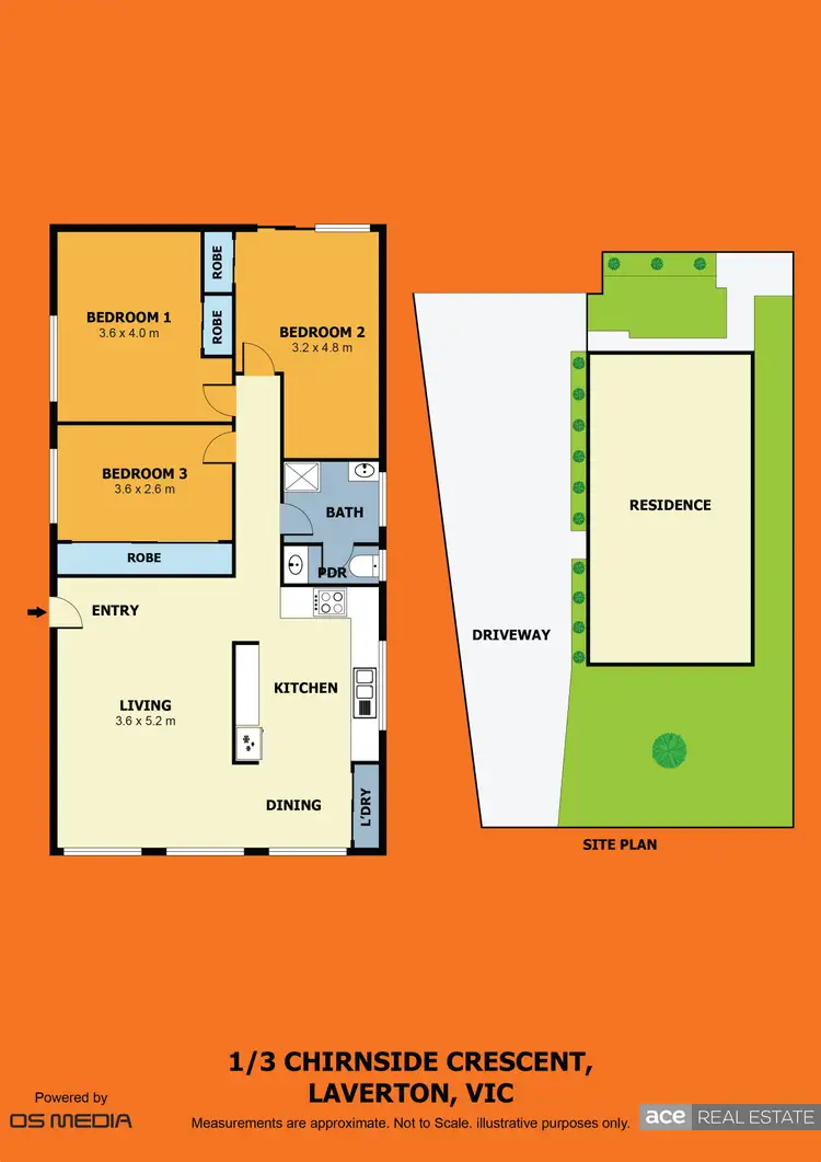 Floorplan of Homely unit listing, 1/3 Chirnside Crescent, Laverton VIC 3028