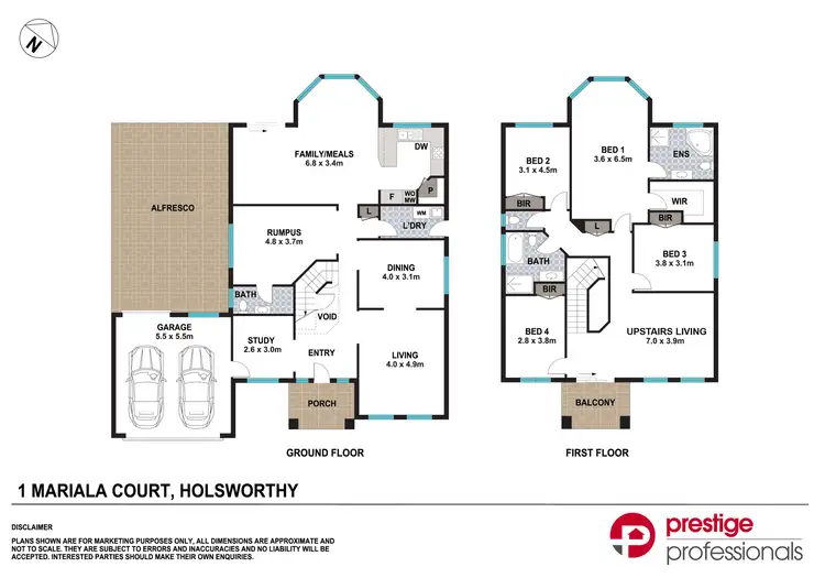 Floorplan of Homely house listing, 1 Mariala Court, Holsworthy NSW 2173