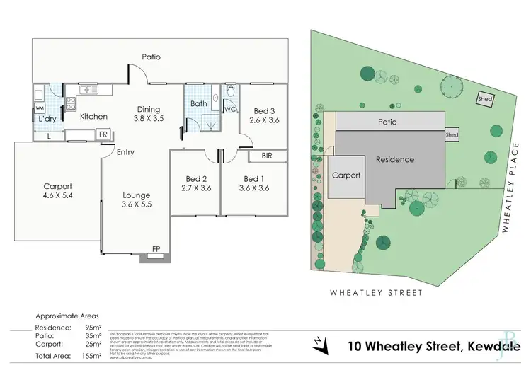 Floorplan of Homely house listing, 10 Wheatley Street, Kewdale WA 6105