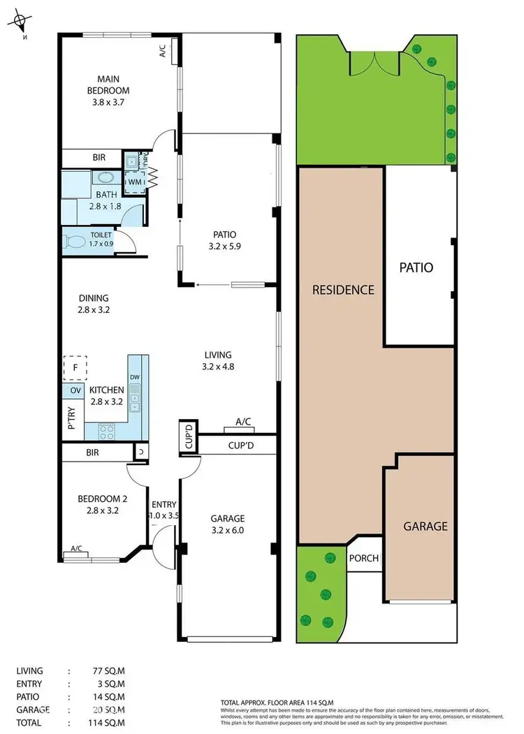 Floorplan of Homely unit listing, 5/17 Canterbury Road, Kirwan QLD 4817