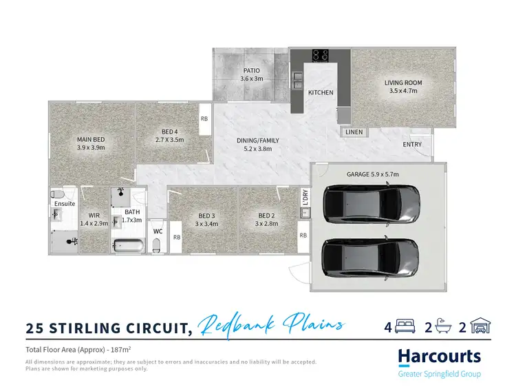 Floorplan of Homely house listing, 25 Stirling Circuit, Redbank Plains QLD 4301