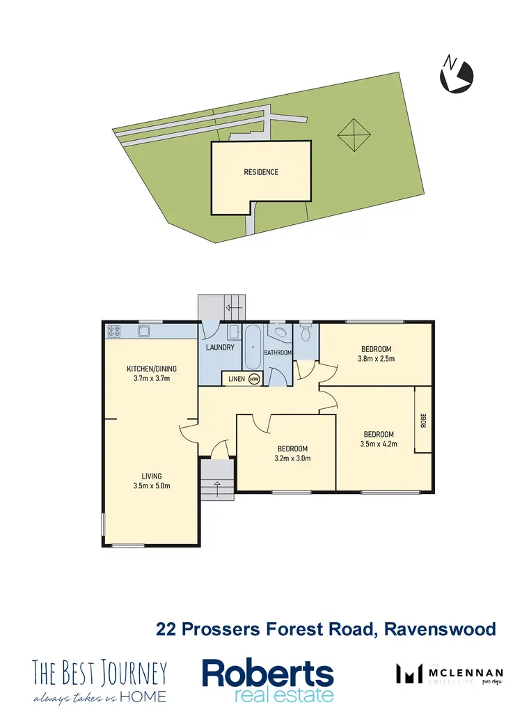 Floorplan of Homely house listing, 22 Prossers Forest Road, Ravenswood TAS 7250