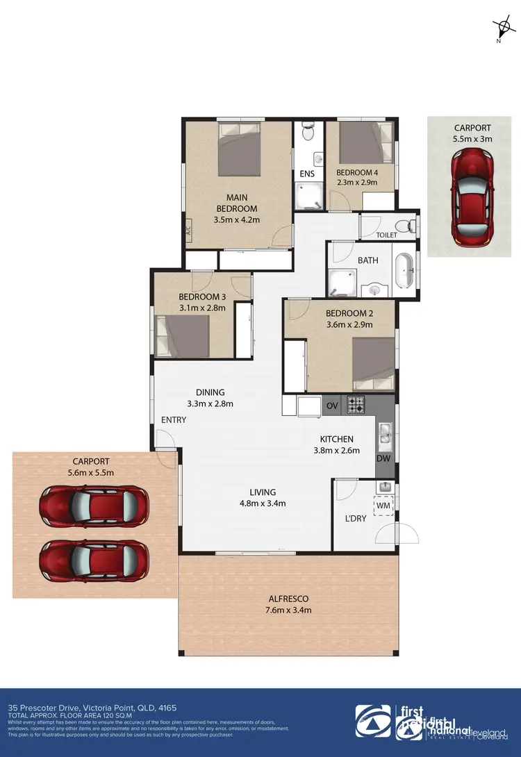 Floorplan of Homely house listing, 35 Prescoter Drive, Victoria Point QLD 4165