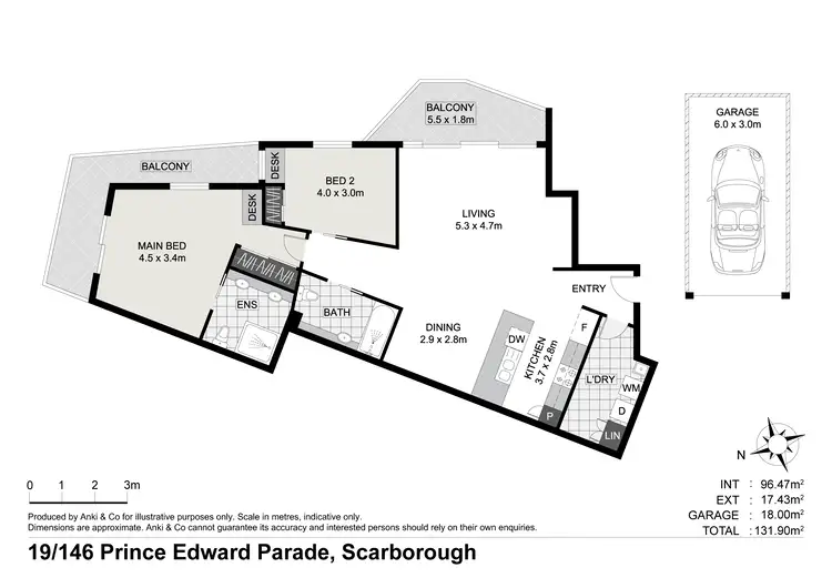 Floorplan of Homely unit listing, 19/146 Prince Edward Parade, Scarborough QLD 4020