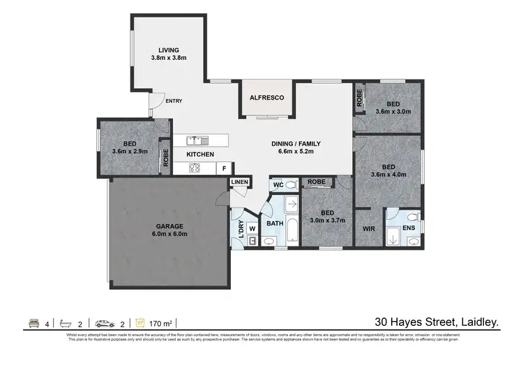 Floorplan of Homely house listing, 30 Hayes Street, Laidley QLD 4341