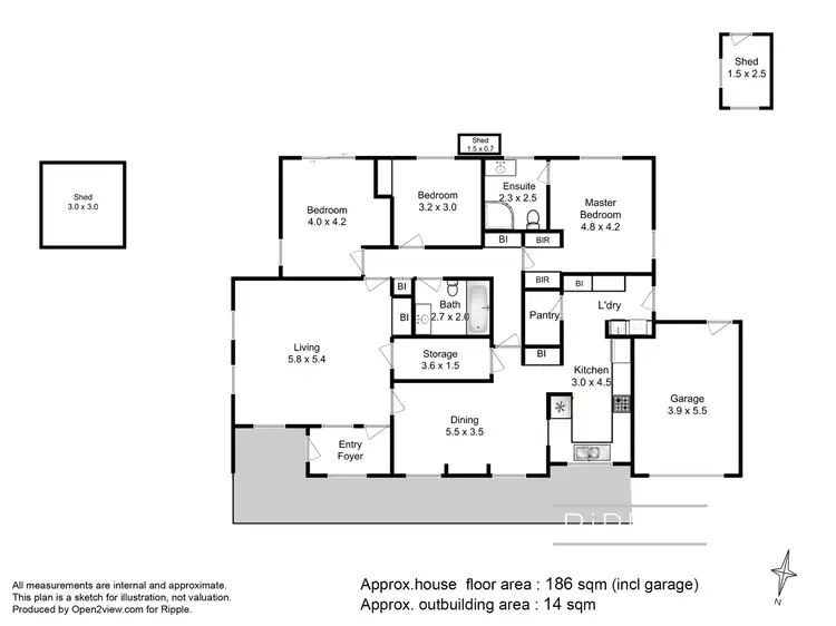 Floorplan of Homely house listing, 36 Greenhill Drive, Kingston TAS 7050