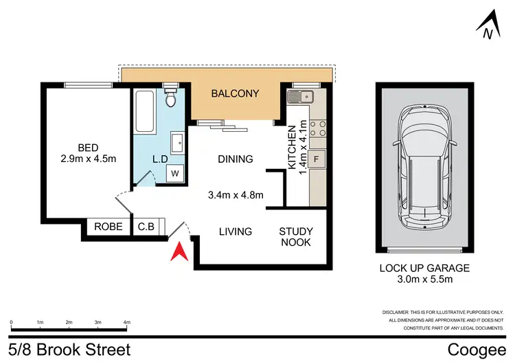 Floorplan of Homely apartment listing, 5/8-10 Brook Street, Coogee NSW 2034