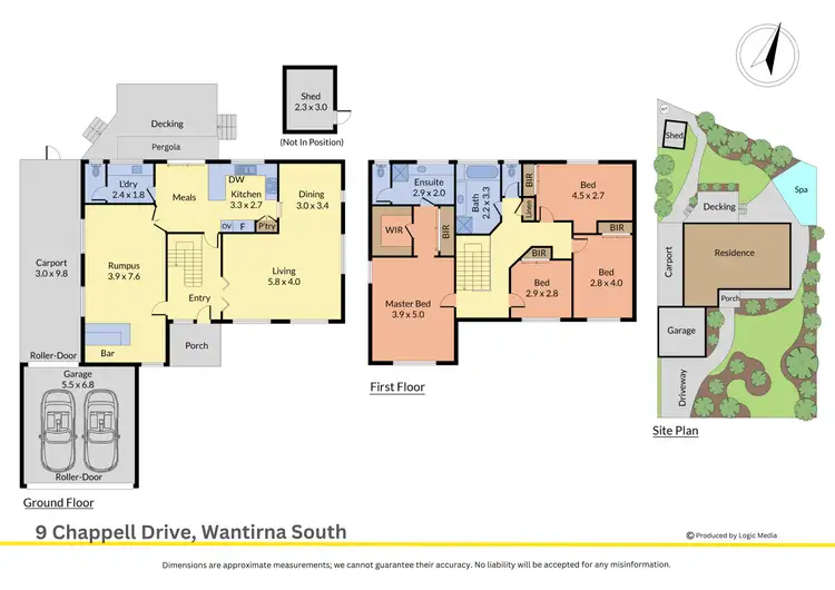 Floorplan of Homely house listing, 9 Chappell Drive, Wantirna South VIC 3152