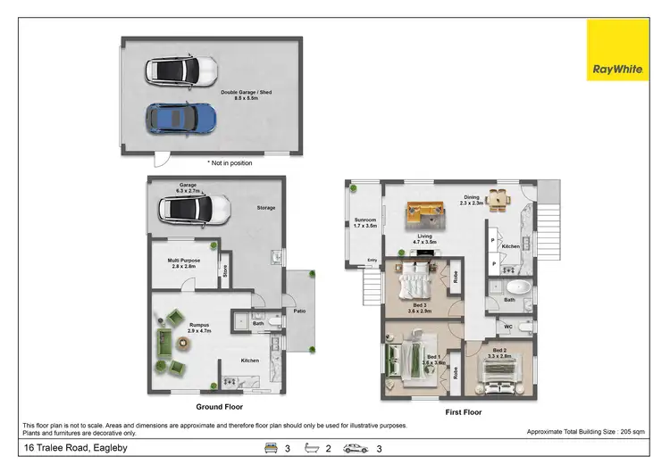 Floorplan of Homely house listing, 16 Tralee Road, Eagleby QLD 4207