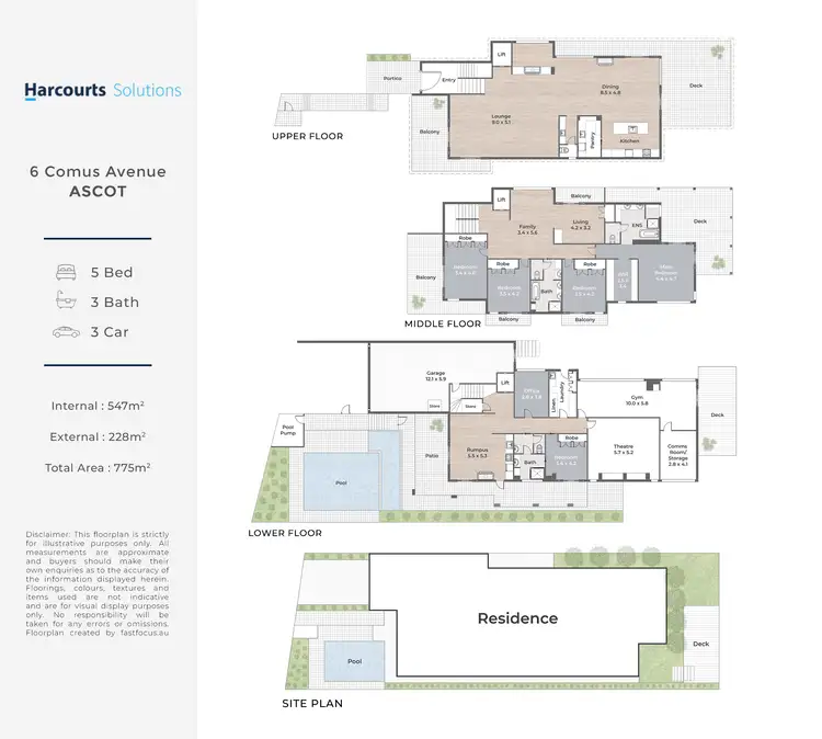 Floorplan of Homely house listing, 6 Comus Avenue, Ascot QLD 4007