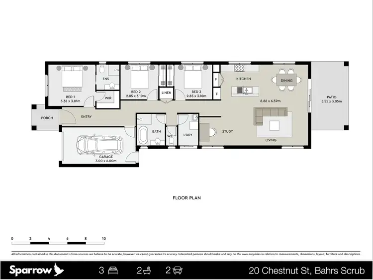 Floorplan of Homely house listing, 20 Chestnut Street, Bahrs Scrub QLD 4207