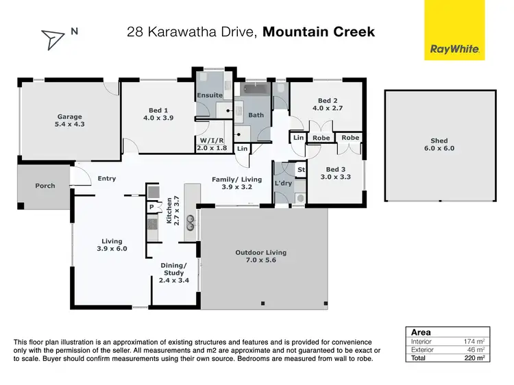 Floorplan of Homely house listing, 28 Karawatha Drive, Mountain Creek QLD 4557