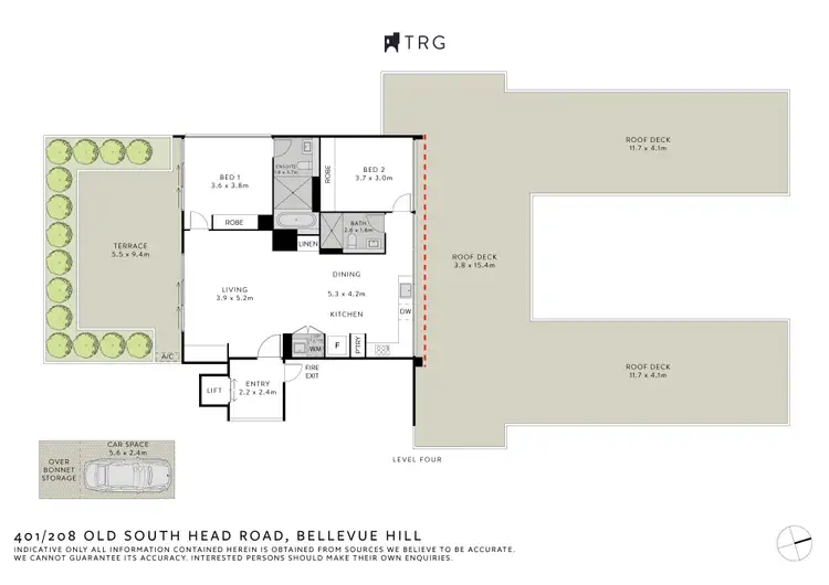 Floorplan of Homely apartment listing, 401/208 Old South Head Road, Bellevue Hill NSW 2023